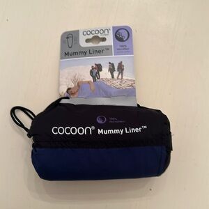 Cocoon Mummy tapered, sleeping bag, Liner 95x35 Blue 100% Microfiber